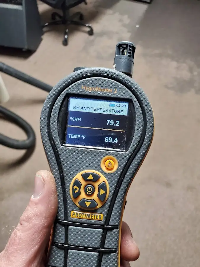 Moisture meter humidity assessment for Fire & Smoke Damage Restoration in Meridian